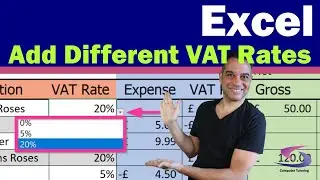 How do I add DIFFERENT VAT rates into the same spreadsheet?