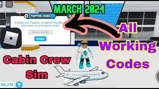 All Working Codes Cabin Crew Simulator (March 2024) (Roblox)