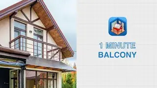 Sweet Home 3D Tutorial - 1 Minute to create a balcony