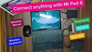 Type c to USB hub for Mi pad 6  Wireless Mouse connect for Mi Pad 6 | Connect anything with Mi Pad 6