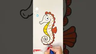 How to Draw a Magical Sea Horse: Easy and Fun!