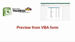 Preview from VBA form