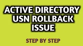 Active directory replication issue after USN rollback