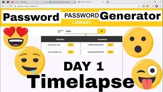 DAY 1 - Making a Password Generator / Library in 4 HOURS