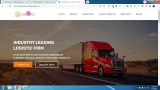 How to Design Courier Logistics Website with Live Tracking System with Free Theme and Elementor .