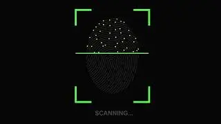 GFM - 4K/HD - Royalty Free Download - Fingerprint Biometric Verification - Green Screen - Animation