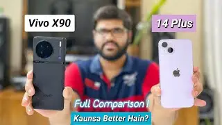 Vivo X90 Vs iPhone 14 Plus Full Comparison | Which Is Better ? | HINDI 🔥