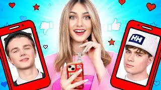 Популярный vs Непопулярый Краш Сражаются за Девушку! Из Красотки в Уродину, Чтобы Проверить Парней