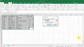 How to Create a Table in Excel