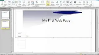 Creating a web site in publisher