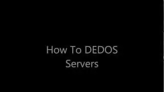 How to DDOS Servers