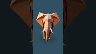 Low Poly Art - Elephant🐘