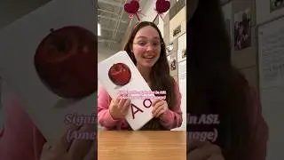 Signing the alphabet in American Sign Language (ASL) 💕 