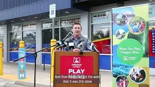 Oregon Lottery holds press conference after $1.3 billion Powerball winner