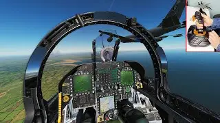 DCS WORLD FA-18C Hornet Air To Air Refueling Thrustmaster T16000m Joystick Gameplay Aircraft Carrier