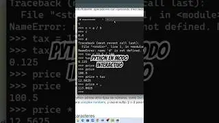 Usar Python en modo Interactivo 