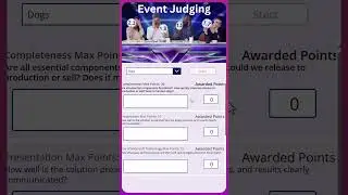 Example Event Judging App #powerapps