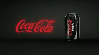 Coke Zero 3D Product Animation - Cinema 4D & Octane.