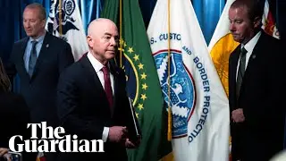 US homeland security secretary Alejandro Mayorkas warns people against crossing border