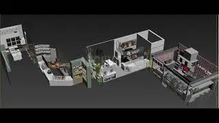 Shops & Coffeeshops free 3d models By Doan Nguyen