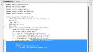 Lesson 06 Android Project Developement Tutorial  android   onClick XML isChecked RadioButton  Activi