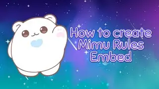 How to create Mimu Rules Embed | Discord Tutorial