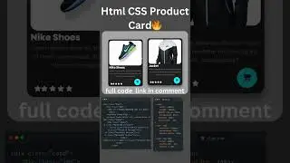 Html CSS Product Card Design🔥 #coding #htmlcss