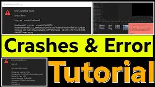 ❌Render Error❌ How to FIX CRASHES & ERRORS premiere pro error | Premiere Pro Tutorial