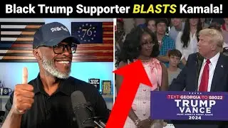 Black Trump Supporter DESTROYS Kamala Harris During ATL Trump Rally!