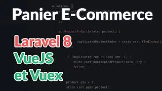 Panier E-Commerce avec Laravel et VueJS (Vuex)