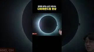 태양을 삼키는 순간 나타나는 다이아몬드링 현상