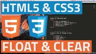 HTML5 and CSS3 beginner tutorial 24 - Float and Clear