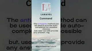 Anticipate in command in Laravel