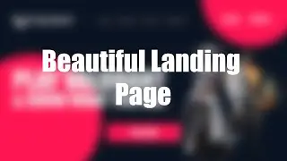 Creative Landing Page Design using HTML and CSS | Website Design Tutorial