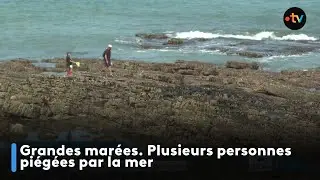 Grandes marées. Plusieurs personnes piégées par la mer