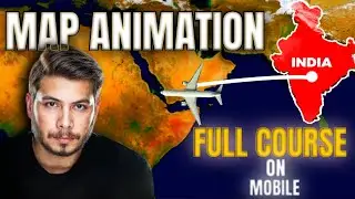 Map Animation Full Course On Mobile! || Alight Motion(Free course).