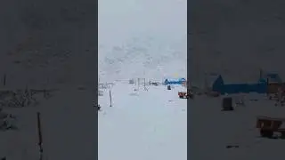 Снегопад в Якутии, Момский улус, 31.07.2024.