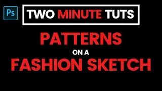 Move a seamless pattern in photoshop on a fashion sketch