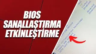 BIOS SANALLAŞTIRMA AÇMA ETKİNLEŞTİRME | BIOS INTEL VİRTUALİZATİON TECHNOLOGY AÇMA #shorts