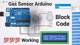 How to make Gas Sensor Tinkercad | Gas Leakage Detector Using Arduino Tinkercad | Arduino Project