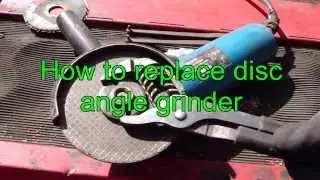 How to replace disc blade Ryobi Angle Grinder
