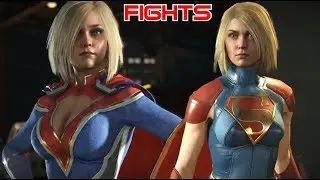 Supergirl & Power Girl Fights! | Injustice 2 Fights | Injustice 2 Full Fights | Injustice 2 Gameplay