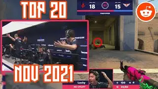 Top 20 Most Upvoted CS:GO Reddit Clips of November 2021!