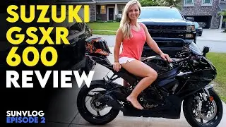 Suzuki GSXR 600 Review 2021. Can you start on a 600cc Motorcycle? SUNVLOG EPISODE 2