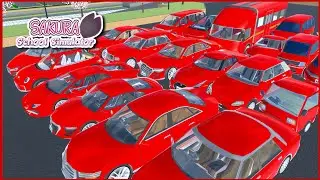 Collect All Red Cars • Sakura School Simulator Gameplay