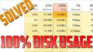 How to fix 100% Disk Usage in Windows 10