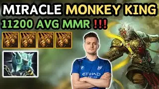 🔥 MIRACLE MONKEY KING Safelane Highlights 🔥 Ammar RAGE Quit - Dota 2