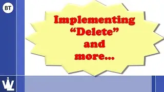 20. Implementing “Delete” on Todo Groups, Tooltips, Exception Handling and Serilog