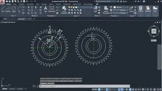 making a simple 2d gear autocad ||Autocad in hindi ||