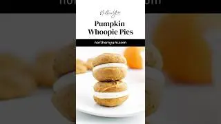 Pumpkin Whoopie Pies Recipe - Fun Fall Dessert #shorts #pumpkin #food #fallrecipes #fall #pielover